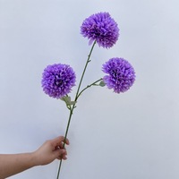 Tiges de fleurs de pissenlit artificielles, fausses boules de chrysanthèmes en soie pour les arrangements floraux de mariage, de maison et d'hôtel