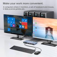 Commutateur KVM matriciel MT-VIKI Seamless 4x2 pour 4 ordinateurs et 2 moniteurs 4K 60Hz en stock