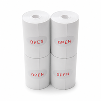 Rouleau de papier thermique synthétique 57x40mm, imperméable, résistant aux déchirures, vente en gros directe d'usine
