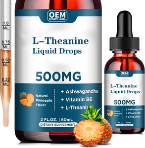 Ausreson L-Theanine Liquid Gotas Suplemento Aminoácido Sleep Organic 100% Pure L-theanine Liquid - Product Image 4