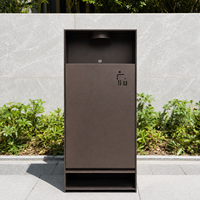 Poubelle extérieure en acier inoxydable pour déchets alimentaires, médicaux, hôteliers et urbains, taille et couleur personnalisables, contrôle par application Wi-Fi intégré