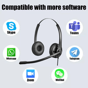 Casque de centre d'appel stéréo fabriqué en usine Casque Casque USB <span class=keywords><strong>Anti</strong></span> <span class=keywords><strong>Bruit</strong></span> avec annulation du <span class=keywords><strong>bruit</strong></span> du microphone pour une utilisation en conférence - Product Image 4