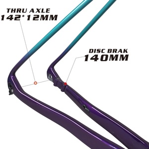 External Cable Disc Gravel Bike <b>Frame</b> GR029 Di2 and Mechanical Compatible 49/58cm Size - Product Image 5