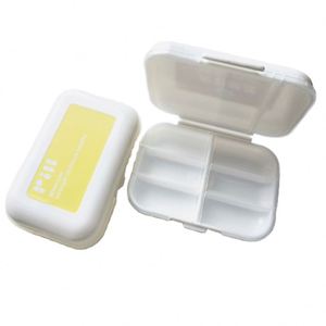 Vente en gros de boîtes à pilules de voyage en plastique portables à 8 compartiments avec logo personnalisé - Product Image 2