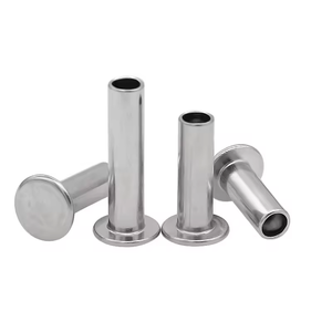 Remaches Semitubulares TaiPeng M3-M10 DIN 7338 B de Acero Inoxidable para Forro de Freno, Cabeza Plana de 3/8 pulgadas, Clase 6, Acabado Brillante - Product Image 3