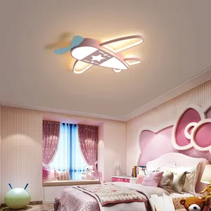 Lustre de quarto infantil, luminária pingente nórdica, criativo, para meninos, aeronaves