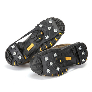JR Custom Outdoor Anti-Slip Crampons with Manganese Steel 10-Tooth Heel <b>for</b> Mountaineering and Winter <b>Snow</b> <b>Shoe</b> <b>Spikes</b> - Product Image 3