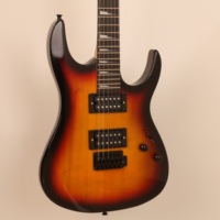 Professional 6 String 24 Fret Electric Guitar Basswood Body HH Pickups Maple Neck for Beginner Rock Metal Performance
