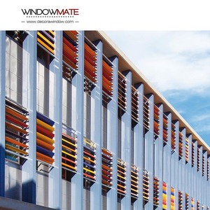 Matériaux de construction Mur extérieur Façade Métallurgie Pare-soleil en aluminium Volets pour fenêtre - Product Image 3