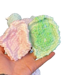 Milk Skin Glutinous Rice Cake <b>Squeeze</b> Toy Handmade <b>Ball</b> Ice Skin Chatter <b>Ball</b> Handcraft DIY Stress Relief Youth Gift Rubber - Product Image 5