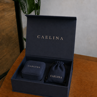 Caja de Regalo de Joyería Rectangular de Lujo Hecha a Mano con Materiales Reciclados, Cierre Magnético, Logotipo Personalizado, Estuche de Terciopelo Gris Claro