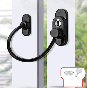 Ventana Puerta corredera de seguridad para niños Tapón de protección antirrobo de gran altura Empuje hacia fuera Cerradura abierta plana - Product Image 1