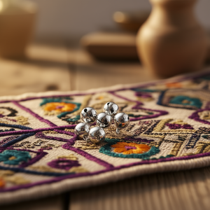 ILAN Cascabel Campanas Plateadas de 14mm, 6 Piezas para Adornos de Ropa - Product Image 3