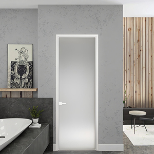 <span class=keywords><strong>Puerta</strong></span> <span class=keywords><strong>Corredera</strong></span> de Vidrio y Aleación de Aluminio Impermeable de Diseño Moderno, Tamaño Personalizado, Superficie Acabada Bien Sellada, para Supermercados y Almacenes - Product Image 1
