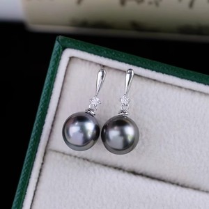 22398DIY <b>Pearl</b> Accessories S925 Silver Ear Nail Empty Holder Fashionable Simple Ear Hook for Women 9-15mm Beads <b>Pearl</b> <b>Earrings</b> - Product Image 3