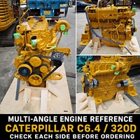   Ensemble complet de moteur diesel C6.4 ACERT 6.4L 140HP 1800RPM en stock d'usine, remplacement pour l'excavatrice CAT 320D