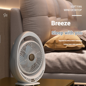 Ventilatore da tavolo a ricarica a tre livelli con luce notturna per auto RVs Home office progettato per un facile utilizzo - Product Image 4