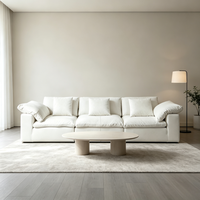 Canapé modulaire inclinable à trois places avec emballage sous vide, mousse compressée personnalisée, tissu élégant, design élégant, appartement, hôtel, villa