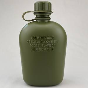 Bouteille d'eau de cantine gratuite - Bouteille d'eau de cantine de 1 litre (34 oz/1L) - Bouteille d'eau tactique pour la randonnée, le camping et la survie - Product Image 2