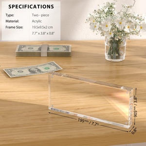 Acrylic Self-Standing Magnet Currency Display Frame with Customizable Thickness for Collectors YAGELI YGL-1128 - Product Image 6