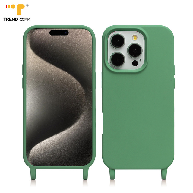 Wholesale Bulk Customized Soft Liquid Silicone Mobile Phone Cases with Hooks to Hang Strap for iPhone 16