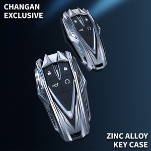 Hấp dẫn kim loại chìa khóa xe bìa cho changan cs75 cộng với CS55 cộng với CS35 cộng với eado <span class=keywords><strong>UNI</strong></span>-T toàn bộ bao phủ với các nút bảo vệ - Product Image 5