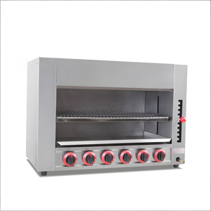 Grill <span class=keywords><strong>salamandre</strong></span> à gaz en acier inoxydable à 6 brûleurs, nouveau modèle commercial, multifonctionnel, léger, portable, intérieur/extérieur, vente chaude - Product Image 2