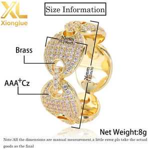 Hot Selling 7mm Width <b>Silver</b> Gold Plated Hop Brass Bling Zircon <b>Rings</b> for Weddings Anniversary Gift Party <b>Men</b> Women - Product Image 2