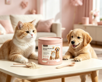 Complément alimentaire pour animaux de compagnie VITAFIELD, poudre de champignons immunostimulants, OEM ODM, pour chats et chiens, soutien immunitaire quotidien, produit pour la santé des animaux.