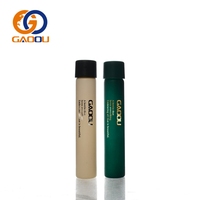 Tube en verre mince de qualité alimentaire, capacité de 5 ml à 30 ml, avec logo de différentes couleurs et bouchon à vis