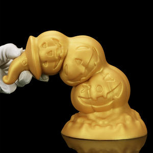 Ornements de jouets sexuels en silicone avec tête de citrouille pour hommes et femmes, appareil sexuel <span class=keywords><strong>anal</strong></span> avec crâne de citrouille - Product Image 5