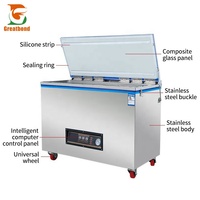 Machine d'emballage sous vide industrielle automatique Zk-1000 à double scellage, grande capacité, pour riz, aliments cuits et dinde – Meilleur prix