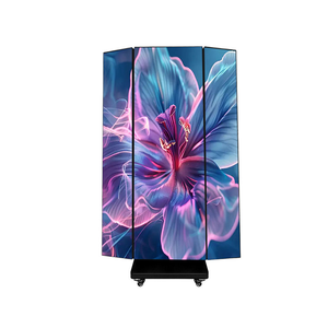 Écran LED publicitaire intérieur pleine couleur P2.5 triple panneau, autoportant, connectable et mobile pour magasin - Product Image 1