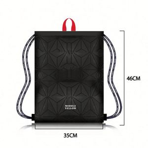 Wholesale Lightweight Personalized Dot Pattern Soft Silicone Drawstring Pouch Oxford Polyester 290D <b>String</b> <b>Bag</b> Fitness Travel - Product Image 2