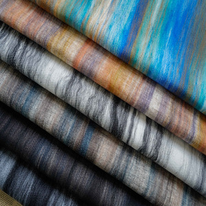 قماش صوف جاكار مخطط أومبر كلاسيكي صوف بوليستر محبوك لفصل الشتاء - Product Image 4