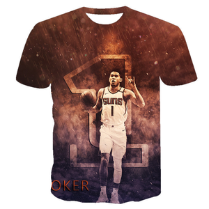 Livraison gratuite, <span class=keywords><strong>maillot</strong></span> de basket-ball personnalisé <span class=keywords><strong>Phoenix</strong></span> City Edition pour homme, décontracté, Valley 1 Devin Booker, t-shirt imprimé en 3D - Product Image 4