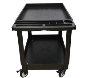 Chariot de jardin robuste Chariot à main Chariot de jardin utilitaire Chariot à plate-forme durable en plastique Plasmop Chariot en plastique à 3 niveaux - Product Image 6