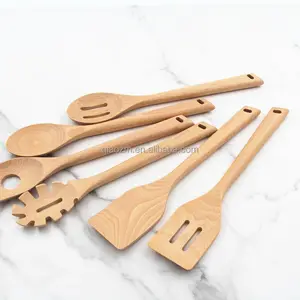 Wooden Kitchen Utensils Set For Kitchen And Cooking Wood Kitchen Set