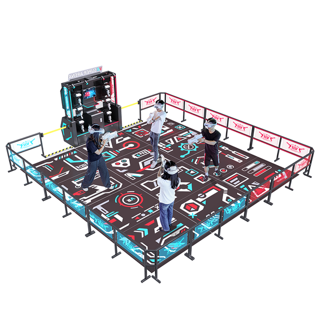 9D Virtual Reality Theme Park Multiplayer Arena Gaming Arcade Shooting Game Simulator VR Super Arena