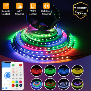 Tira de Luces LED RGB Flexible Pixel 5050, Sincronización de Música por WiFi a través de Aplicación, Control por Voz, Tira de LED WS2811 para <span class=keywords><strong>TV</strong></span>, Bar, KTV, Sala de Juegos - Product Image 1