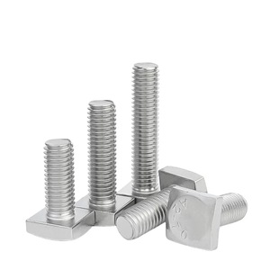 Tornillos de Cabeza Cuadrada con Ranura en T de Acero Inoxidable 304 de Fábrica Bibo Yaente, Tornillos de Cabeza T para Sistema de Montaje Solar M4-M12 - Product Image 1