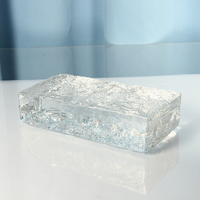 Brique murale rectangulaire en verre cristal Art Déco moderne, décoration intérieure durable de haute qualité, tailles personnalisées, cadeau de baptême, de retraite, de Diwali