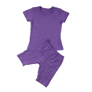 Qingli ensemble de shorts de motard deux pièces personnalisés pour enfants tout-petits garçons <span class=keywords><strong>short</strong></span> de planche de couleur unie tricoté Boutique vêtements pour l'été - Product Image 3