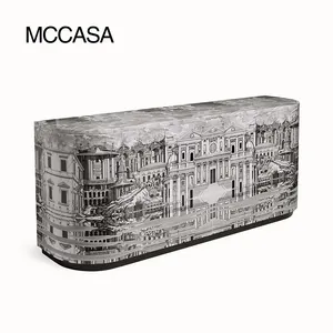 hand painting living room cabinets luxury design sideboard wood console dining cabinet furniture