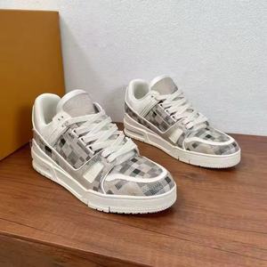 Zapatillas de Hombre de Alta Calidad, de Cuero Genuino de Lujo, Transpirables, con Cordones, para Caminar, Casuales, con Masaje, Antideslizantes, a la Moda - Product Image 1