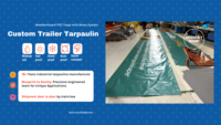 Bâche de camion personnalisable en PVC 1000D, très résistante, imperméable, résistante à l'eau, occultante, utilisable comme couverture de remorque