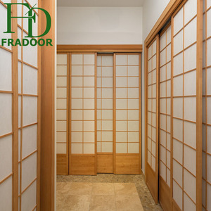 <span class=keywords><strong>Puerta</strong></span> Corredera de Estilo Japonés Shoji, Superficie Impermeable, Madera Maciza, Apertura Manual - Product Image 3