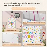 Sac cadeau personnalisé style sac à main, aspect haut de gamme, en papier kraft rose et bleu, pour faveurs de fête, emballage cadeau, sacs de transport pour pâtisserie