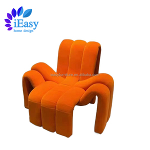 IEasy-Silla de sofá de tela de terciopelo para sala de estar, sillón moderno de tela de araña para sala de estar - Product Image 2