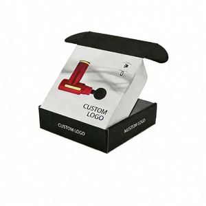 <b>Small</b> Custom Airplane <b>Box</b> with Extra Hard Finish Recycled Materials GlossyLatte Lamination Embossing Stamping for Massage Gun - Product Image 1